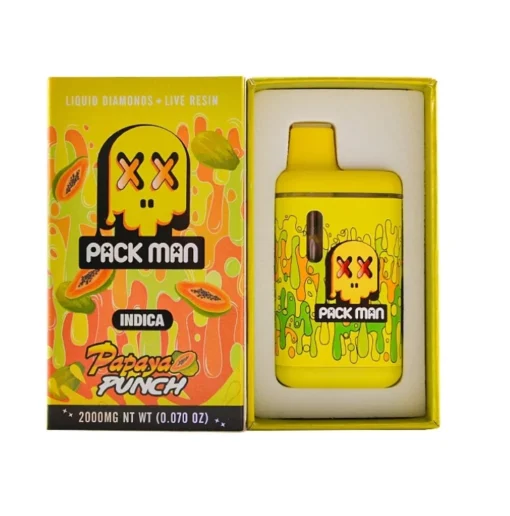 Packman Papaya Punch Flavor Gen 3 2g Disposable vape